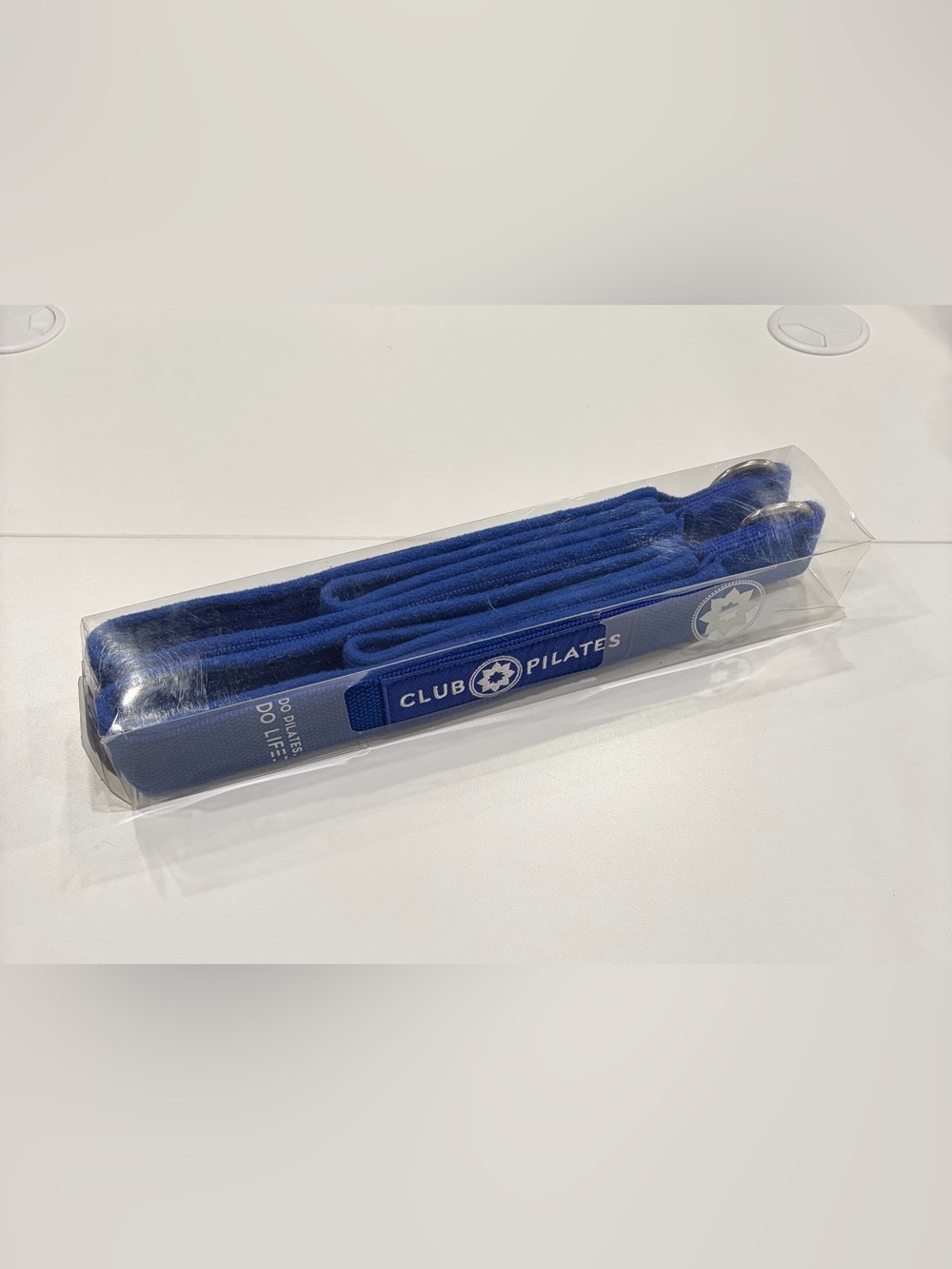 Club Pilates Reformer Straps Long and Short Loops Royal Blue NWT Logo